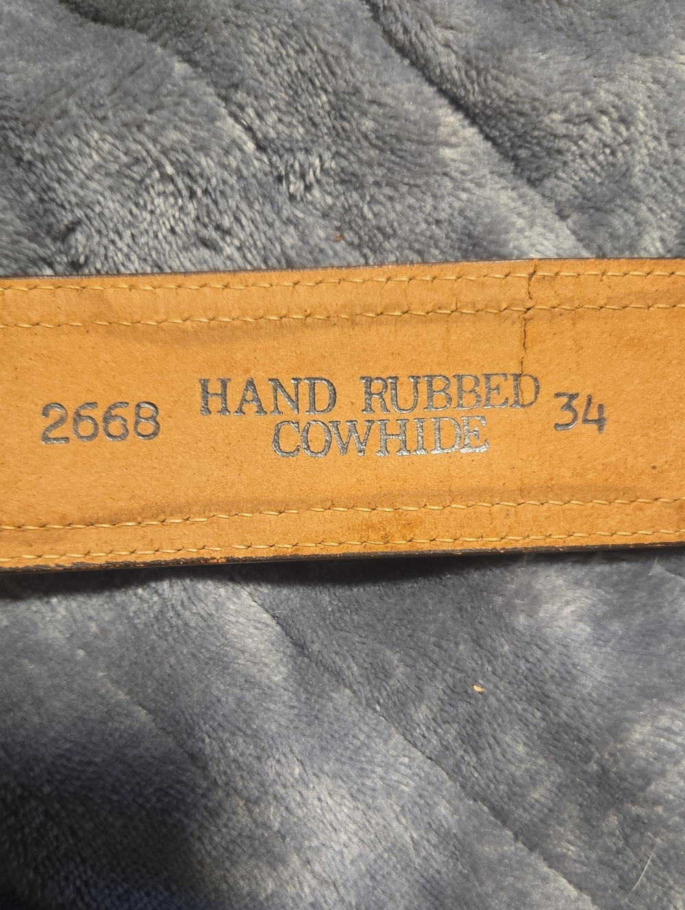 Lyntone-Vintage Cowhide Leather Embossed Lizard Print Western Belt-Size 34 - Picture 10 of 16